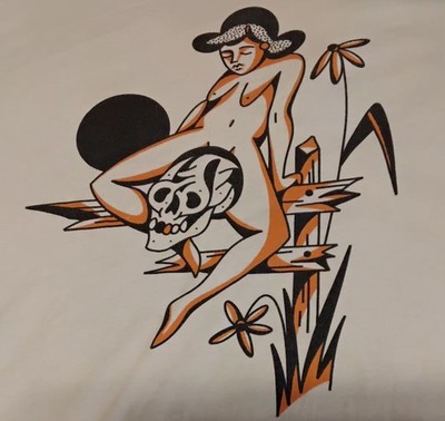 BILLY STRINGS OFFICIAL VERY HARD TO FIND 2019 HOME WOMAN SKULL SHIRT  PRE LOVED