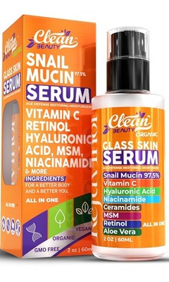 Anti-Aging Serum with Snail Mucin, Vitamin C, Hyaluronic Acid, Niacinamide