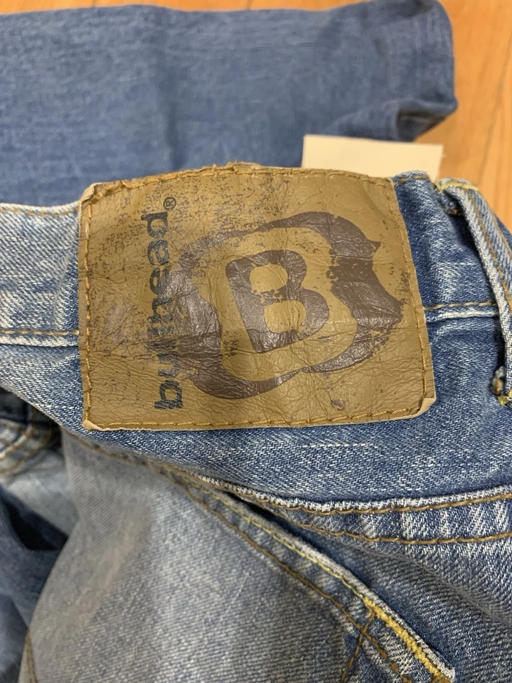 Pantalones de mezclilla Bullhead sueltos 36x30 ligeros vintage para hombre raros nuevos con etiquetas Foto 4 de 4