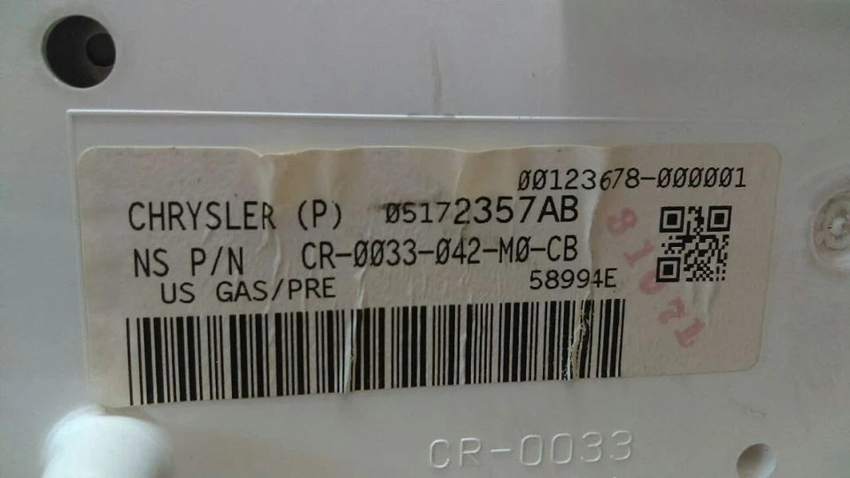 Cuadro de instrumentos velocímetro 05172357AB compatible con 09-10 CHRYSLER PT CRUISER Y29 Foto 3 de 4