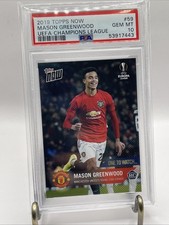Mason Greenwood 2019 Topps Now UEFA Champions League Rookie Card #59 PSA 10. rookie card picture
