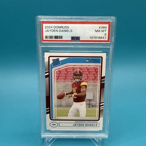 2024 Panini Donruss - Rated Rookie #389 Jayden Daniels (RC) NM-MT PSA 8