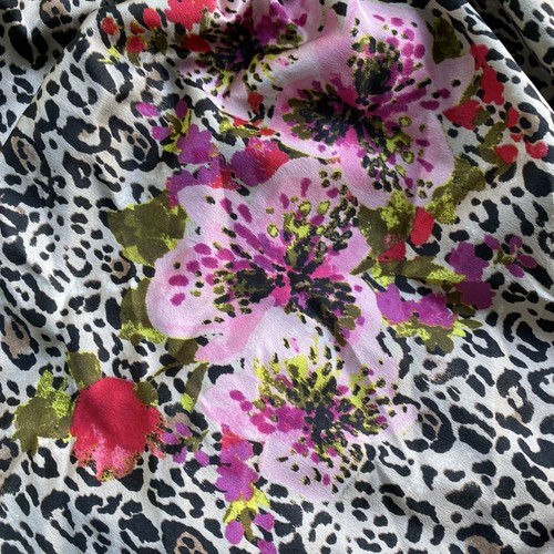 Vintage Victoria Secret Vintage Very Sexy Leopard Tropical Babydoll Satin Small - Picture 6 of 6
