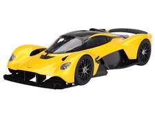 ASTON MARTIN VALKYRIE COSMOPOLITAN YELLOW & CARBON 1/18 CAR BY TOP SPEED TS0538