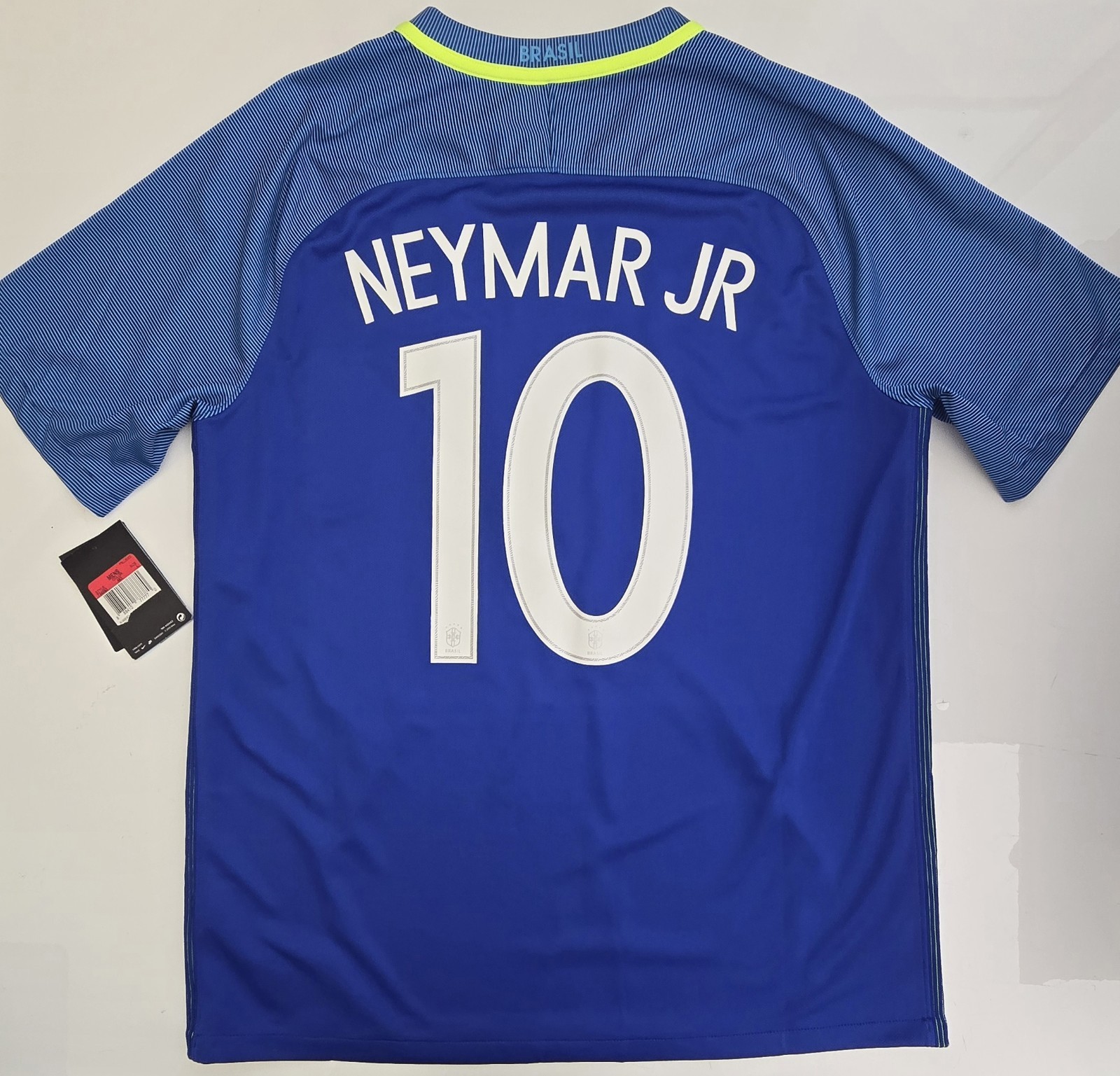 2016/17 Nike Brazil CBF #10 NEYMAR. JR World Cup Away Soccer Jersey 724593-493