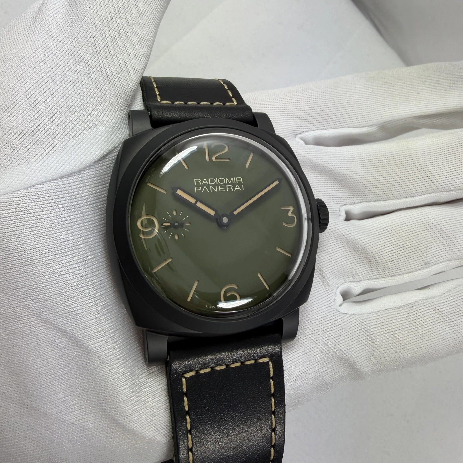 Panerai — 2020 Panerai Radiomir 1940 3 Days PAM00997 48MM Green Dial Ceramic Box Papers