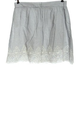 ESPRIT Minirock Damen Rock Gr. DE 40 graublau-weiß Casual-Look