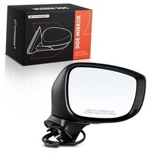Passenger Side Power Door Mirror - Compatible with Right Passenger Side Black