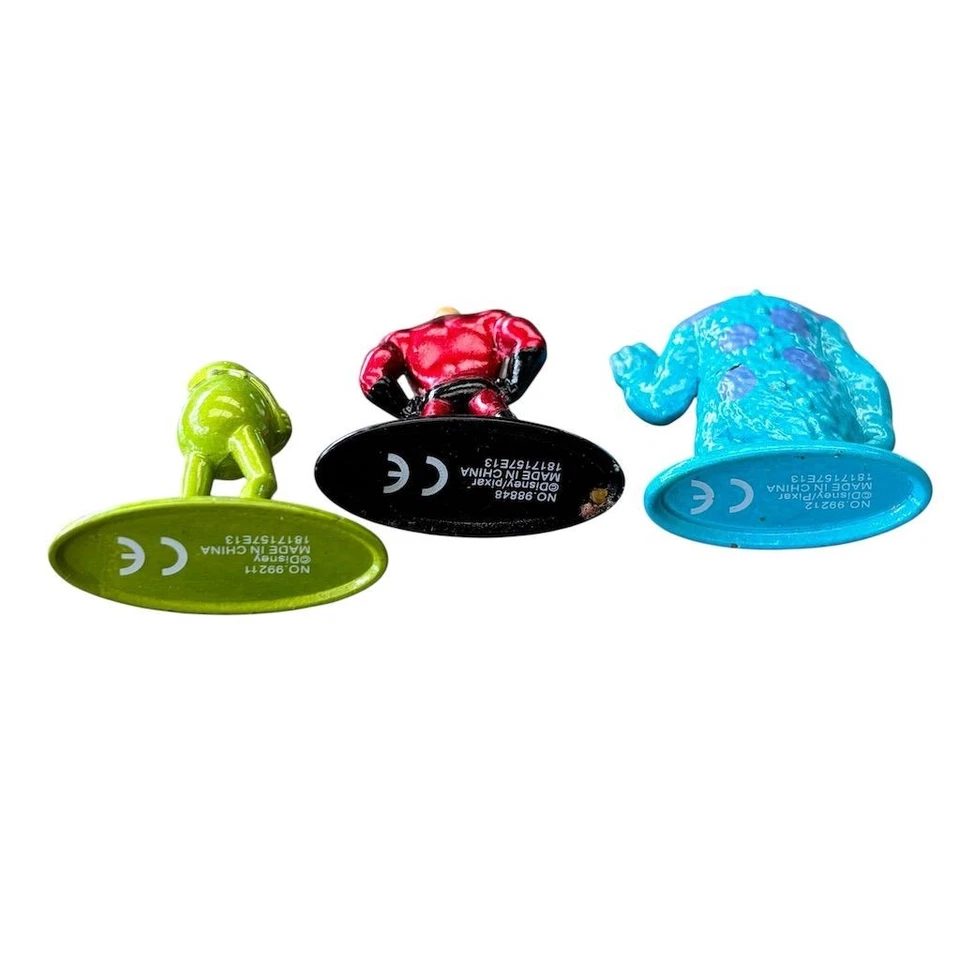 Disney Pixar Nano Metalfigs Set Mr. Incredible Kermit Sulley Figures - Image 3 of 3