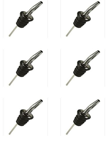 6x AUSGIESSER EDELSTAHL Bar Schnapsflasche Gratis Ausgießer Standard Restaurant - Bild 1 von 5