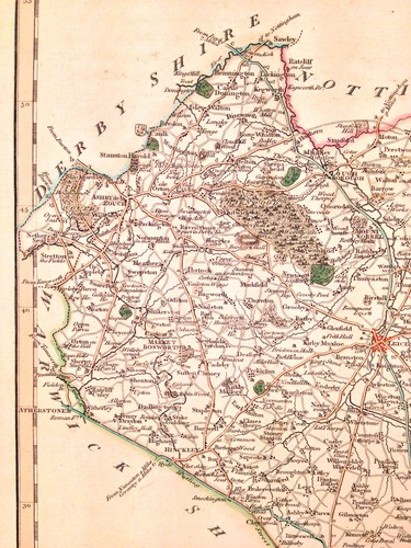 John Cary 1809 Map of Leicestershire from New and Correct English Atlas - Picture 6 of 11