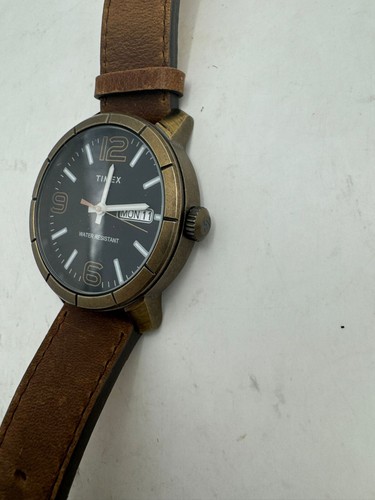 Timex Mod44 Brown Leather Mens Watch 41mm TW2T72700 - 第 5/9 張圖片