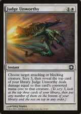 Judge Unworthy / Juger indigne ENGLISH LP Future Sight magic mtg