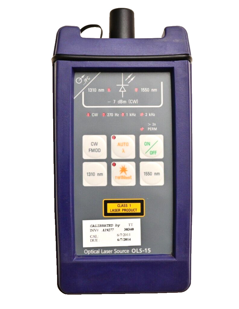 Acterna OLS-15 Optical Laser Source Fiber Optic Tester 1310nm/1550nm -7dBm CW