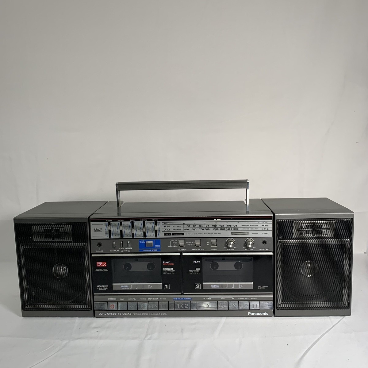【National】RX-CW50 RADIO CASSETTE RECORDER ラブコール3 ラジカセ レトロ ナショナル EUC VINTAGE RX-CW50 PANASONIC BOOMBOX DUAL CASSETTE DUAL SPEAKER STEREO  RADIO
