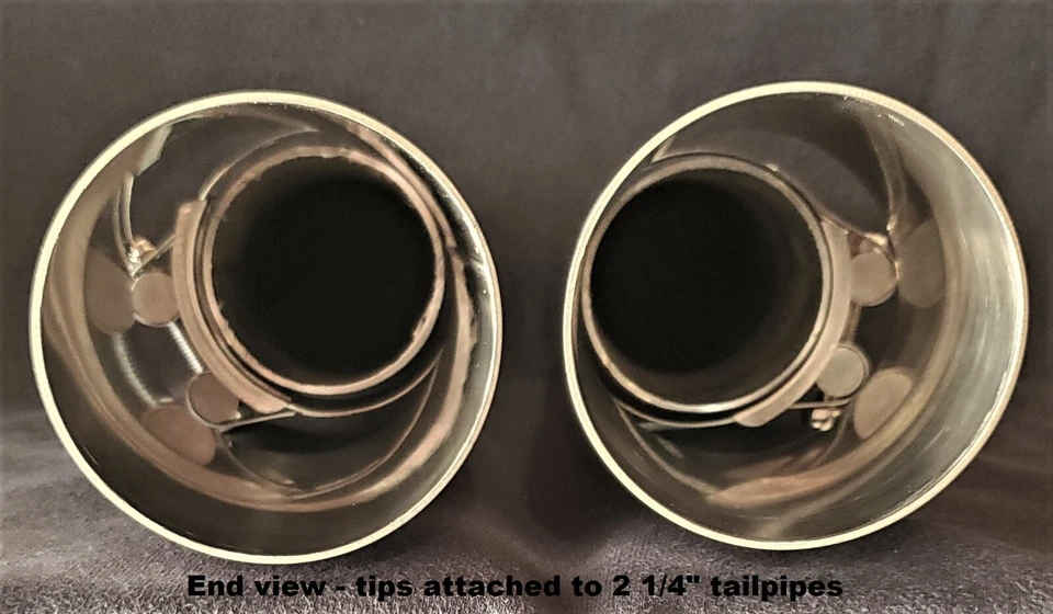 NUEVO BMW 528i Gran Tamaño 3" Juego de 2 puntas de escape - 304 Acero inoxidable Foto 4 de 4