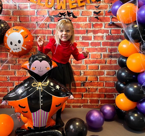 Stehender Folienballon Dracula 64x81cm Halloween Ballons - Bild 3 von 6