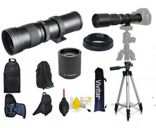 420MM 1600MM ZOOM LENS  BACKPACK  TRIPOD FOR CANON EOS REBEL T3 T3I T5 T5I