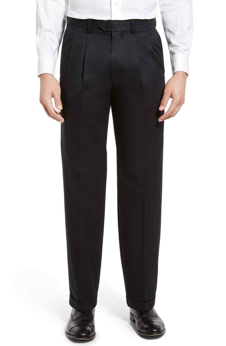 RALPH LAUREN ClassicFit Microtwill Ultraflex Pleated Dess Pant 40Wx30L