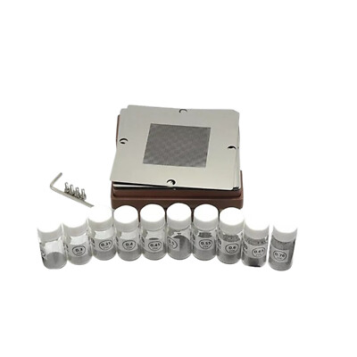 BGA Reballing Station Kit 90*90mm Reballing Station With 10/pcs Stencil Balla US