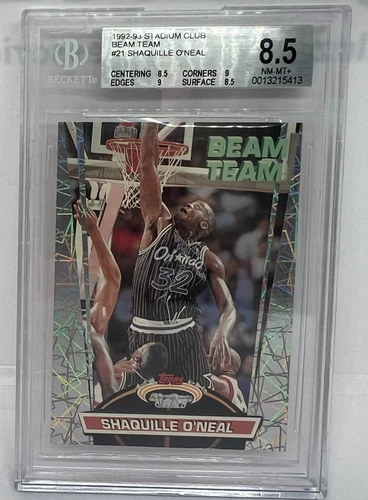 1992-93 Topps Stadium Club - Beam Team Members Only #21 Shaquille O'Neal (RC)