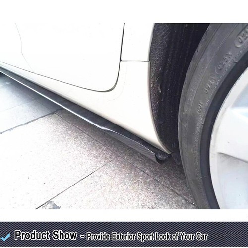 Fit for Cadillac ATS 2013-2015 Carbon Fiber Side Skirts Extension Lip Spoiler - Picture 3 of 12