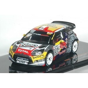 Miniature Citroën DS 3 WRC Ixo 1:43 du Rallye Paul Ricard 2016 pour collectionneur