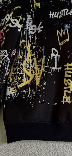 Encrypted Brand Jacket Youth Size 18 Urban Graffiti HipHop Skater FREE SHIP - Picture 9 of 19