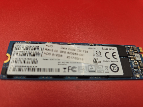 SanDisk X400 SD8SN8U-512G-1122 512GB M.2 2280 80mm Solid State Drive