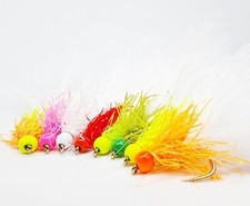  Barbless Neon Straggle Lures Size 10 - Choose Colour - Fly Fishing Flies