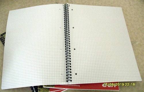 Spiralheft DIN A4 Kariert mit 4er Ringloch - Bild 2 von 2