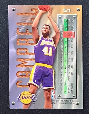 1995-96 Fleer Metal #51 Eldon Campbell - Lakers | eBay