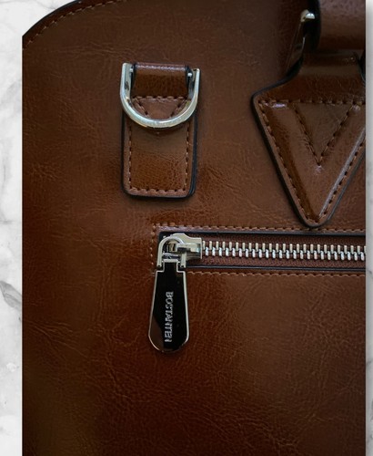 Bostanten Leather Ladie’s Laptop Bag Brown - Picture 4 of 9