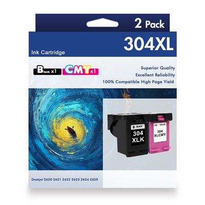 304XXL PATRONEN 1-2 für HP 304XL DeskJet 2620 2630 3720 3730 3750 Envy 5030 5000