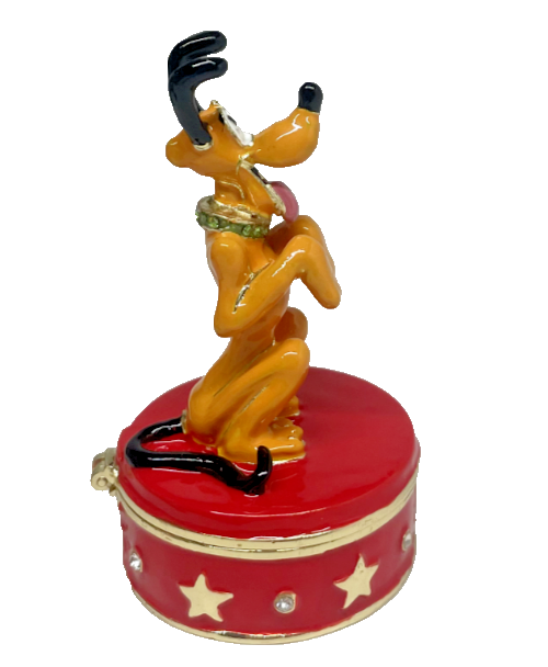 Disney Parks Arribas Brothers Pluto Jeweled Trinket Box | eBay