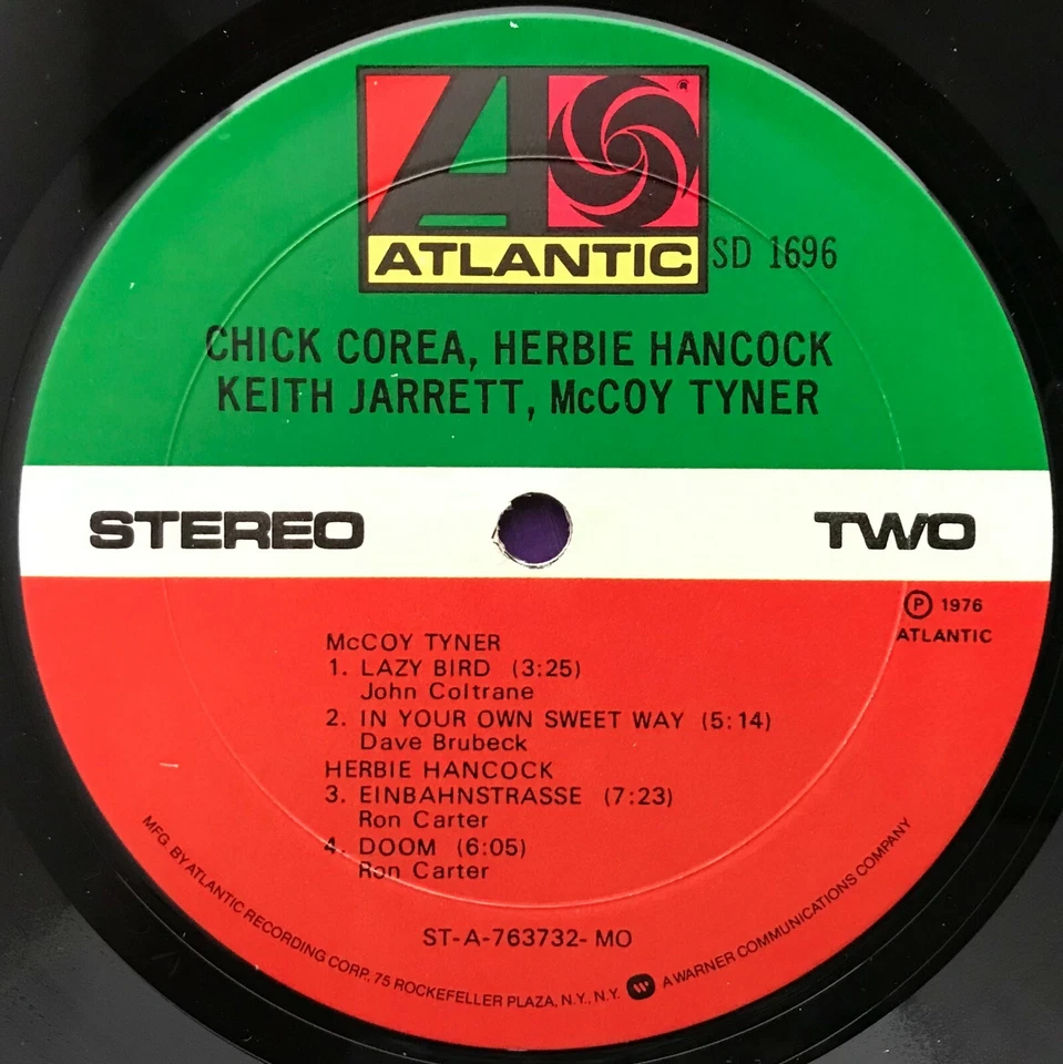 CHICK COREA / HERBIE HANCOCK / KEITH JARRETT / McCOY TYNER "S/T" 1976 LP  - Image 4 of 4