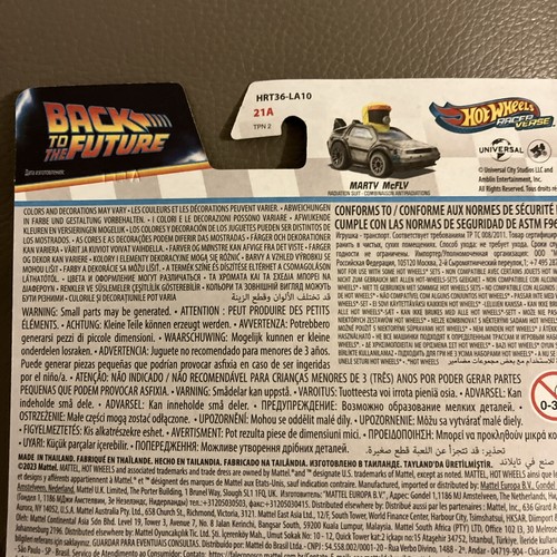 Hot Wheels Racer Verse Marty McFly Regreso al Futuro DeLorean 2024 - Imagen 7 de 7