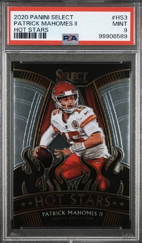 PATRICK MAHOMES II 2020 Panini Select Hot Stars #HS3 PSA 9 Mint