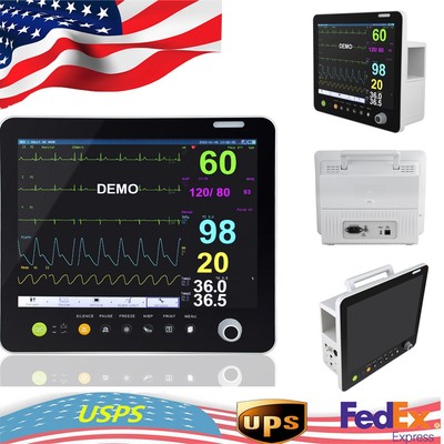 Patient Monitor ECG NIBP RESP TEMP SPO2 ICU Multi-parameter Modular Plug-in CE