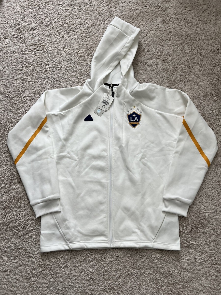 Adidas LA Galaxy MLS GameDay Anthem Full-Zip Jacket White