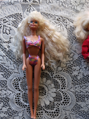 2 Vintage Mattel Barbie blonde Haare Malaysia & China + ein Puppenkopf - Bild 9 von 19