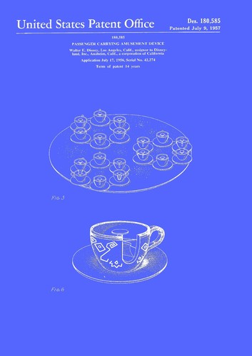 Walt Disney / Mickey Mouse - Set of 4 Patent Prints - Vintage Wall Art - A4 - Picture 14 of 16