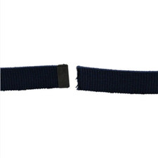 GENUINE U.S. AIR FORCE BELT: BLUE COTTON WITH BLACK TIP