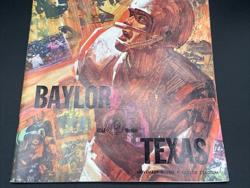 Texas Longhorns vs Baylor Bears November 1968 offizielles NCAA Football Spielprogramm - Bild 3 von 5