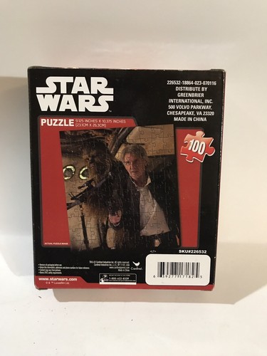 (L) Disney Star Wars Cardinal “ Chewbacca & Hans” Movie 100 Pc Puzzle - 第 2/4 張圖片