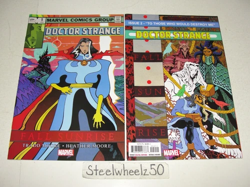 Doctor Strange Fall Sunrise #1 & 2 Comic Lot Marvel 2023 Tradd Moore Cover A HTF