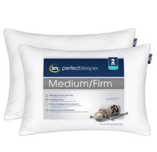 Serta Perfect Sleeper Medium/ Firm Jumbo Bed Pillow, 2 Pack