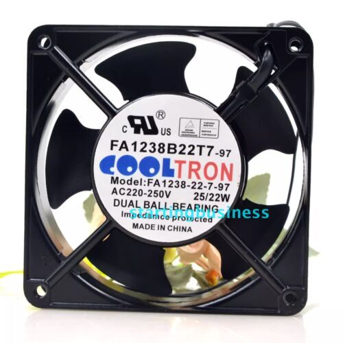 1PC COOLTRON FA1238B22T7-97 220-250V 25/22W 12038 aluminum frame cabinet fan