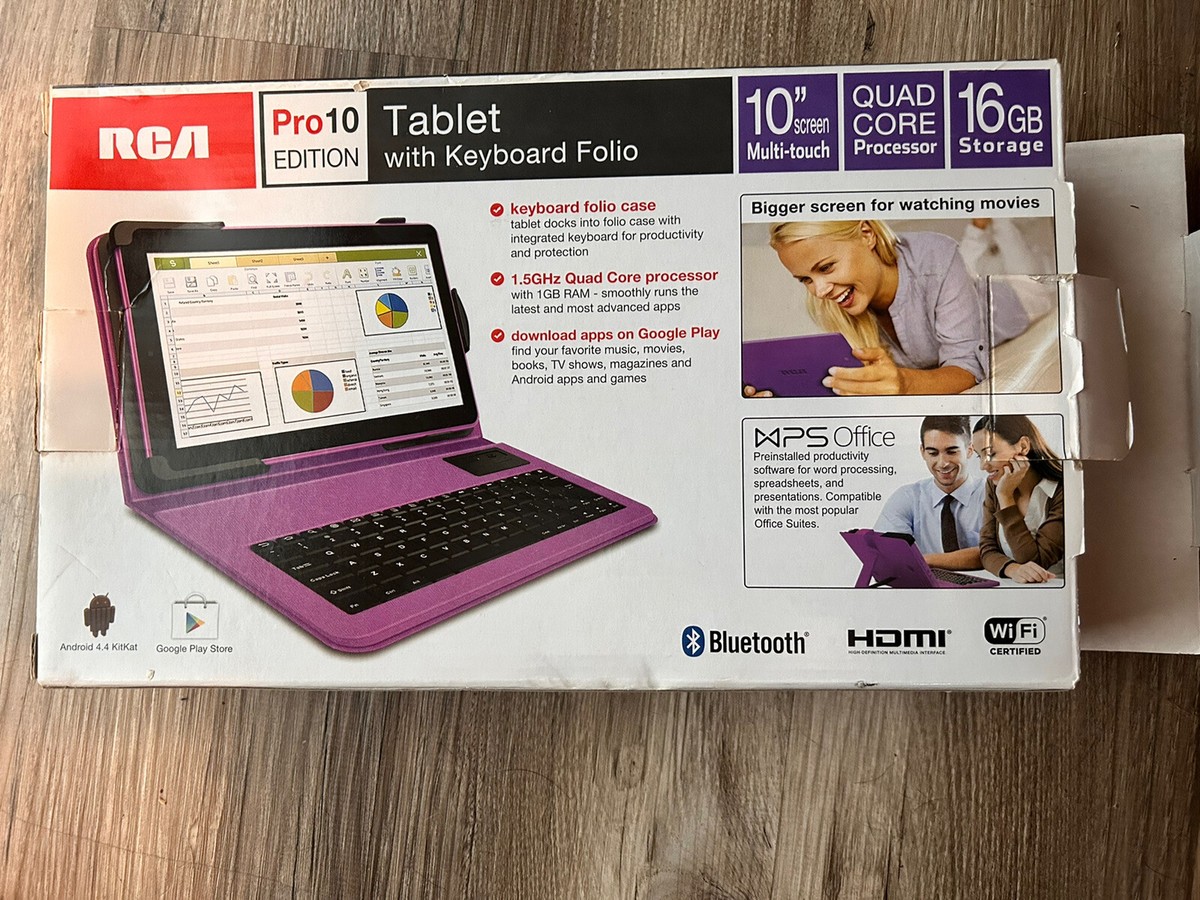 RCA Pro10 Edition Tablet with Keyboard Folio 10&quot; Screen 16gb,nice 