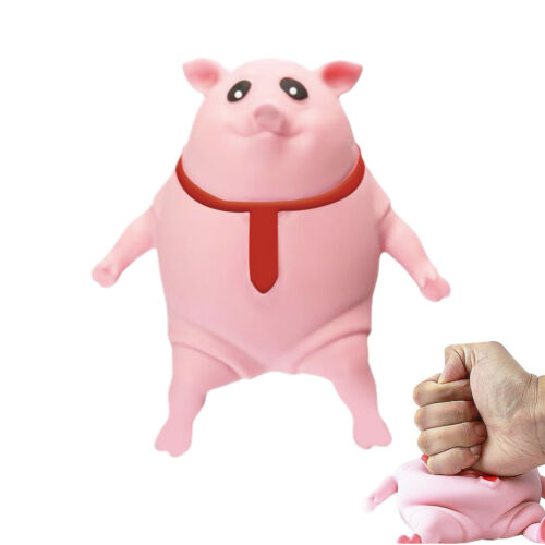 6.4cm Stretch Stress Pig Squeeze Piggy Stress Relief Pink Pig Funny Gift